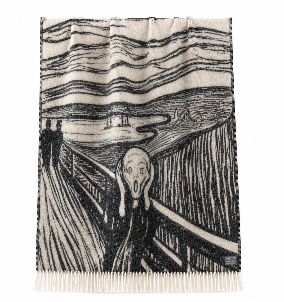 Norwegian Wool Blanket – The Scream (Skrik) | Vingtor of Norway